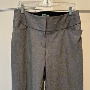 Express Women's Gray Editor Mid-Rise Dress Trousers